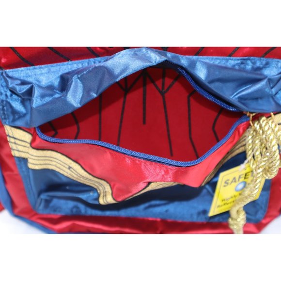 Wonder Woman Kids Backpack With Reflective Safety Strap & Adjustable Padded Stra - Picture 7 of 8